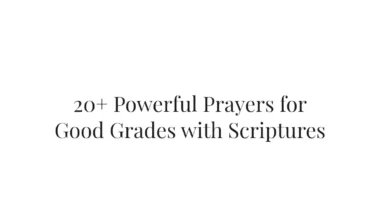 20+ Powerful Prayers for Good Grades with Scriptures