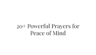 20+ Powerful Prayers for Peace of Mind