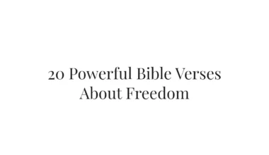 20 Powerful Bible Verses About Freedom